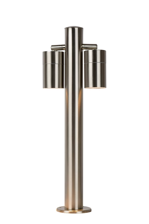 Lucide ARNE-LED - Pollerleuchte - Ø 6,3 cm - LED - GU10 - 2x5W 2700K - IP44 - Chrom Matt - detail 1